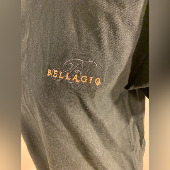 GUC Bellagio Black Cotton Tee Shirt - Size Medium - Picture 3 of 7